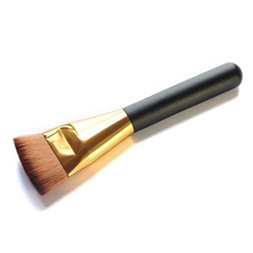 Vovotrade 1pcs professionelle Gesicht Cheeks Cosmetic flache Kontur Pinsel Gesicht Mischung Make-up Pinsel(Gold) - 2