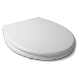 Fácil limpieza TATAY 4402001 - Basic Tapa y asiento para inodoro en MDF, blanco, 36 x 4,8 x 46