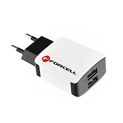 Forcell Cargador de Red Micro USB Tipo C con Cable Desmontable 2A Universal