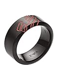 Emporio Armani EGS2594001515 Herren Ring Edelstahl Silber 21,0 mm Größe 66