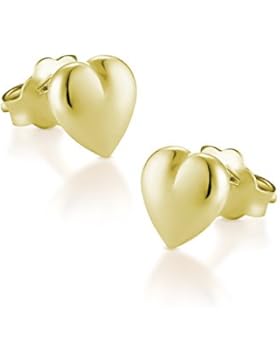 fish Mädchen Gold Ohrstecker Gold Herz Schmuck-Beutel, Geschenke für Mädchen Geburtstag