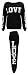 Produktbild DOPE LIKE A BOSS HOMIES F**K YOU Hang over Wine flue NEUE FRAUEN DRUCKEN HEMD CROP TOP Leggings Hose (M/L (UK 12-14), LOVE-TRACKSUIT-BLACK)