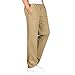 Produktbild Herren Leinenhose Jogginghose, Herren Large Size Overalls Pure Color Outdoor Freizeit Comfort Pant