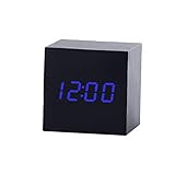 Dtuta Wecker Led-Stimme Digital Tischuhren Klatschen, Auf Den Tisch Tippen Oder Die Uhr Tippen Thermometer-Timer-Kalender