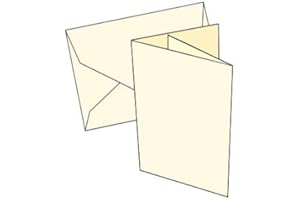 BUOSHA Cards 2 Fold A6 Ivory - 10 Pk No aperture