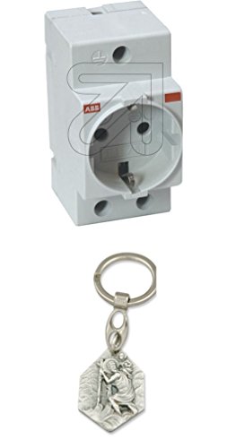 Preisvergleich Produktbild ABB Aufrast-Steckdose E1175 / M1175 mit Anhänger Hlg. Christophorus