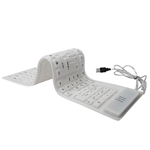 Preisvergleich Produktbild Kaiki USB-Roll-up Flexible Silikon-Tastatur für PC Laptop modisch