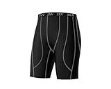 Mallas Fabricado de Compression Performance Fabric, altamente elástico que estabiliza los músculos, Color Negro - Talla M.