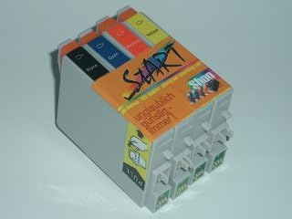 Start 4x Replacement Cleaning Cartridge compatible T0441 T0442 T0443 T0444 for Epson Sylus C64, Photo Edition, C66, C84, CN, PE/N PE, C65 WN, WiFi, C85, PE, C86 °C 64 65 66 84 85 86