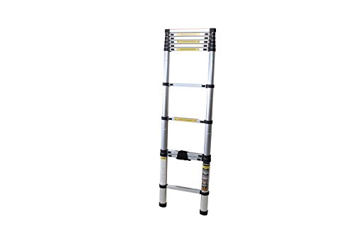 Craftworx Aluminum Teleskopleiter inkl. Tragetasche in Verschiedenen Größen Mehrzweckleiter Stehleiter Aluminiumleiter - 4