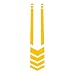 Produktbild Morelyfish Motorbike Striped Sticker Motorcycle Fender Reflective Sticker Waterproof Moto Decal Tattoo Prevent Scratch