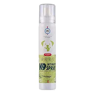 Petlogix Natural K9 Intimate Spray with Aloe Vera & Chamomile for Dogs Cats Anti Bacterial & Fungal for Private Area Application, 120ml