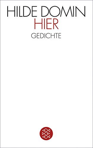 Hier: Gedichte (Fiction, Poetry & Drama)