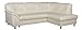 Produktbild CAVADORE Ecksofa Lorcano mit Bett/Helles Schlafsofa mit geräumigem Bettkasten/237 x 89 x 168 (BxHxT)/Kunstleder weiß