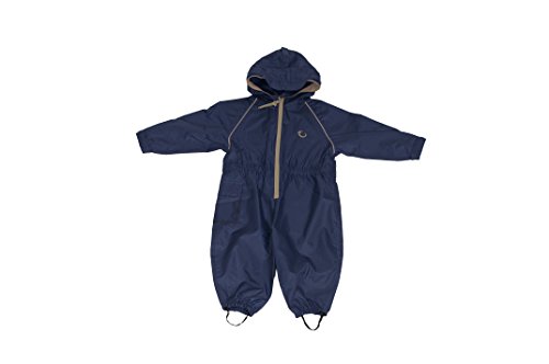 Hippychick Fleece Lined Waterproof All-in-One Suit - Navy/Sand, 18-24 Months