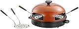 Rosenstein & Söhne Pizza Maker: Pizzaofen mit Metallhaube für 4 Personen (Pizzadom für Mini-Pizzen) Rosenstein & Söhne Pizza Maker: Pizzaofen mit Metallhaube für 4 Personen (Pizzadom für Mini-Pizzen)