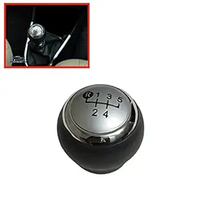 New JD Car Accessories, Toyota Platinum Etios Diesel Car ABS Plastic SS Heavy Duty mad of Material Manual Gear Shift Lever Knob Silver (021)