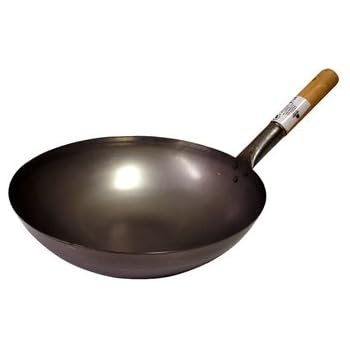 Swift Spice Carbonstahl Wok 27cm - Perfekt Für Asiatische Küche, Für Alle Herdarten