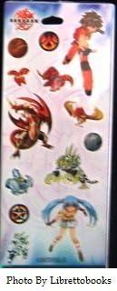 Bakugan Foil Scrapbook Stickers by Stickeroni