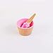 Produktbild Funnyrunstore Eisbecher mit Löffel doppelt verdicken Kunststoff niedlich Kinder Eisbecher Cup Löffel Drop-Proof Anti-Hot Dessertschüsseln Set (Pink)