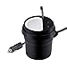 Price comparison product image DKEyinx Cup Type 2 USB Car Phone Charger-Ashtray, Heat-resistant Material, 3.1A Dual USB Ports Car Charger, for Phone Tablet GPS, Black