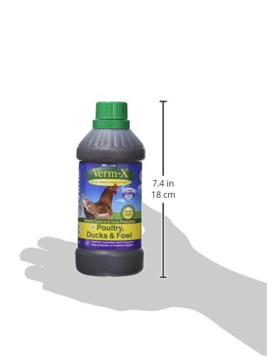 Verm-X Flüssig für Geflügel, 500 ml. Statt chemischer Wurmkur für Hühner, Gänse, Enten, usw. eine natürliche Kontrolle innerer Parasiten mit der bewährten Verm-X Kräuter-Rezeptur. - 5