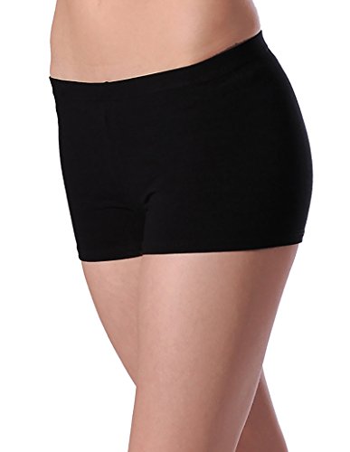 Roch Valley CTHIP - Pantalones Cortos de algodón y Licra para Mujer, Talla S, Color Negro