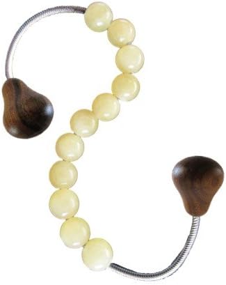 Worry Beads - 2Pear - Stainless Steel, Walnut and Ambronite