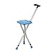 Produktbild G&M Alte Spazierstock Folding Aluminiumlegierung Licht dreibeinigen Stuhl Triangular Crutch LED-Version