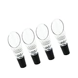 Material: Caucho PC F Fityle Vertedores para Vino Utensilios de Bar Restaurante Fiesta Casa Cocina - Tipo E (4 Piezas)