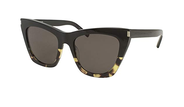 SAINT LAURENT Occhiali da Sole KATE SL 214 BLACK HAVANA/DARK GREY 55/20/145  donna : Amazon.it: Abbigliamento