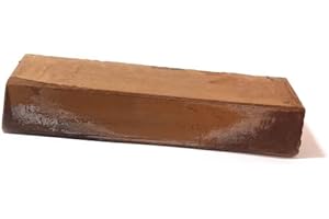 ENDLESS GREEN GROUP LTD 8" bolpol Brown Tripoli Buffing Bar - for Plastics and Non Ferrous Metals - Large bar Brown 750g