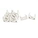 Price comparison product image Deal Mux 10 Pcs 30 mm Diameter White PVC Water Supply, Binder Fittings