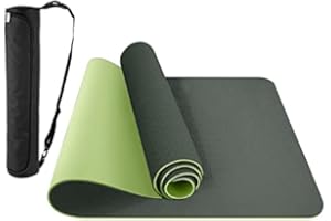 ComFy Mat Yoga Mat – Non-Slip Premium TPE Yoga Mat [Bonus Waterproof Carry Bag] – Eco-Friendly Workout Mat for Pilates, Meditation, Women, Men – Fitness Exercise Mat, 183cm x 61cm x 6mm