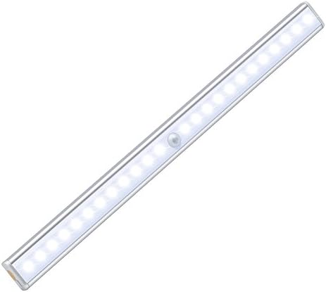 Bebrighten Motion Sensor Wardrobe Light 3 Modes, 50CM USB Charging Cable Included, 24 LED with Stick-on Magnetic Strip for Cabinet Cupboard Dressing Table Stairway Kitchen Closet