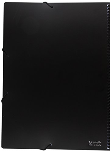 Grafoplas 39825810 - Carpeta de 50 fundas tama o folio bolsa canguro color negro Grafoplas 39825810 - Carpeta de 50 fundas tama o folio bolsa canguro color negro