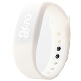 OVERDOSE Damen Herren Gummi Uhr Datum Sports Armband Digital Armbanduhr (Weiß)