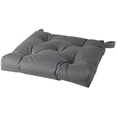 IKEA Chair Cushion Velcro Dark Gray Color 40/35x38x7 Cm MeridianThick Velcro-Steel-Cotton