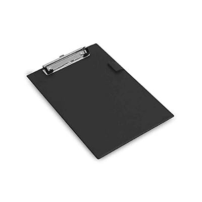 Rapesco Porte-Bloc PVC A5 avec rangement - porte stylo - NOIR
