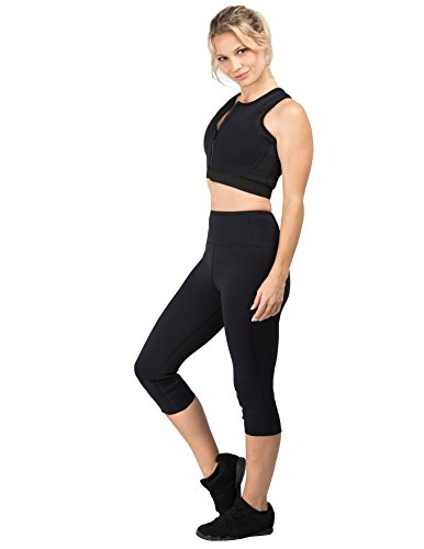 Delfin Spa Fitness Capri-Hose mit Wärme-Effekt (Schwitzhose) – aus Neopren mit Biokeramik Fasern - 3