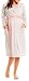 Happy Mama Women's Maternity Nightie Robe Hospital Set Nursing Nightshirt. 385p (Coral, UK 18, 2XL)