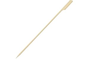 Fackelmann 50866 Lot de 50 Pics à Brochettes en Bois 25 cm, Piques à Brochettes, Pics Apéro, Bâtonnets, Bambou