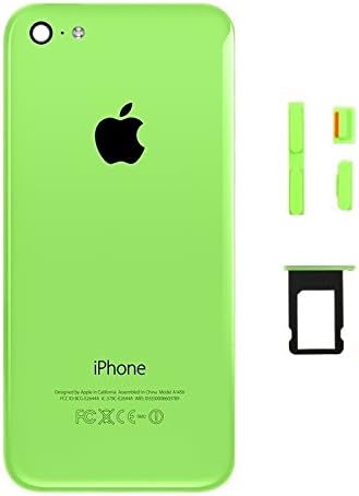 Rear Case with Bumper for iPhone 5C - Includes Buttons, Sim Pull and Tools - Green