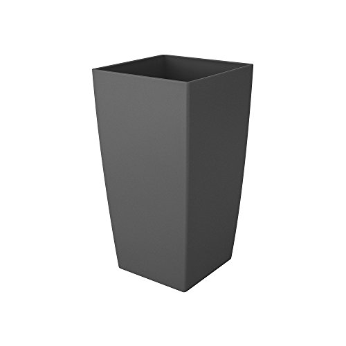 elho Milano Maceta, Antracita, 29.4 x 29.4 x 55 cm