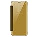 Produktbild MuSheng Für Samsung Galaxy S9 Plus Hülle, Luxus Flip Schutzhülle Smart Sleep Wake Up Ledertasche Stand Halter Spiegel Glatt Handyhülle Haltercase (Gold)
