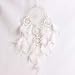 Produktbild Traumfänger Dreamcatcher Handgemachte mit Feder Böhmen Sti Elegant Traumfänger Anhänger Wand Innen Ornament Dekoration für Party, Weihnachten, Hochzeit, Draußen (Weiß)