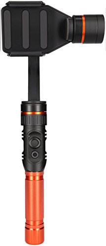 Rollei Pro Smartphone Gimbal - Treppiede 3 assi per smartphone (Stabilizzatore/Steadycam), incl. con Rilevamento e inseguimento volti e altre funzioni - Nero / Arancio