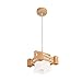 Produktbild GRFH Holz-Pendelleuchte Natürlich Hand -Made Schlafzimmer Sitzecke Kronleuchter Korridor Restaurant Kronleuchter Erwachsene Kinderzimmer Deckenleuchte Schatten Gehäuse Form E27 110V-240V, d