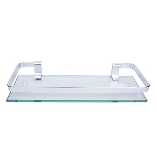 Alicemall Glas Badregal Duschablage Duschkabine Küche Wandregal - 4