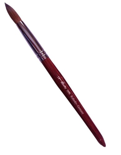 Professional Red Wood Kolinsky Acrylic Nail Brush Round Size 8 10 12 14 16 18 20 22 (14)